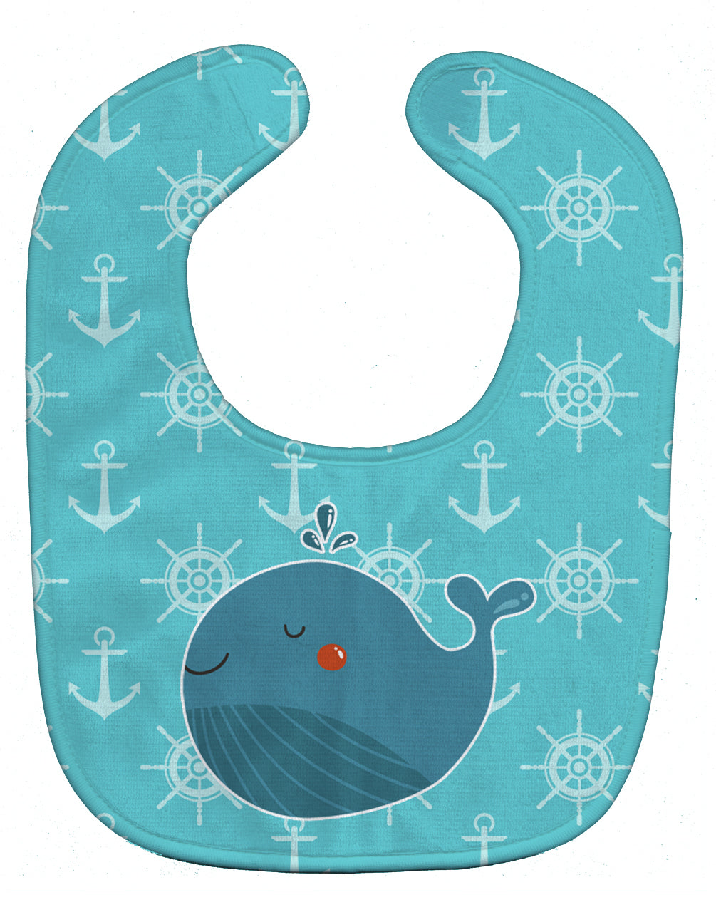 Blue Whale Baby Bib Easy-Clean Baby Bib Baby Feeding Accessory Baby Mealtime Essential, 10 x 13, Multicolor
