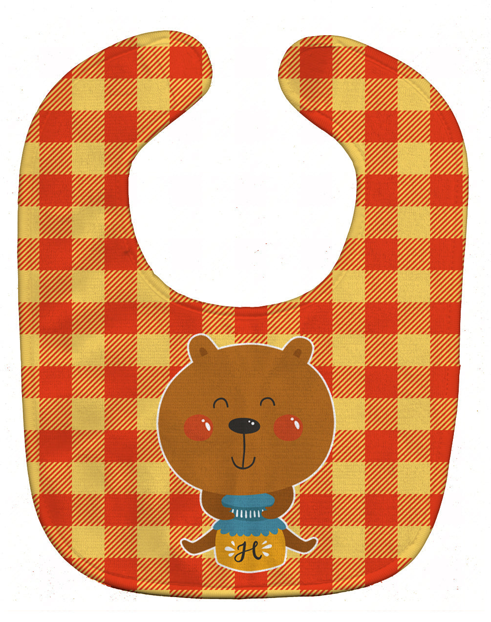 Honey Bear Baby Bib Easy-Clean Baby Bib Baby Feeding Accessory Baby Mealtime Essential, 10 x 13, Multicolor