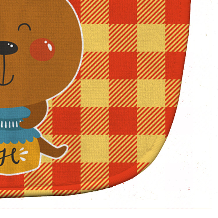 Honey Bear Baby Bib Easy-Clean Baby Bib Baby Feeding Accessory Baby Mealtime Essential, 10 x 13, Multicolor