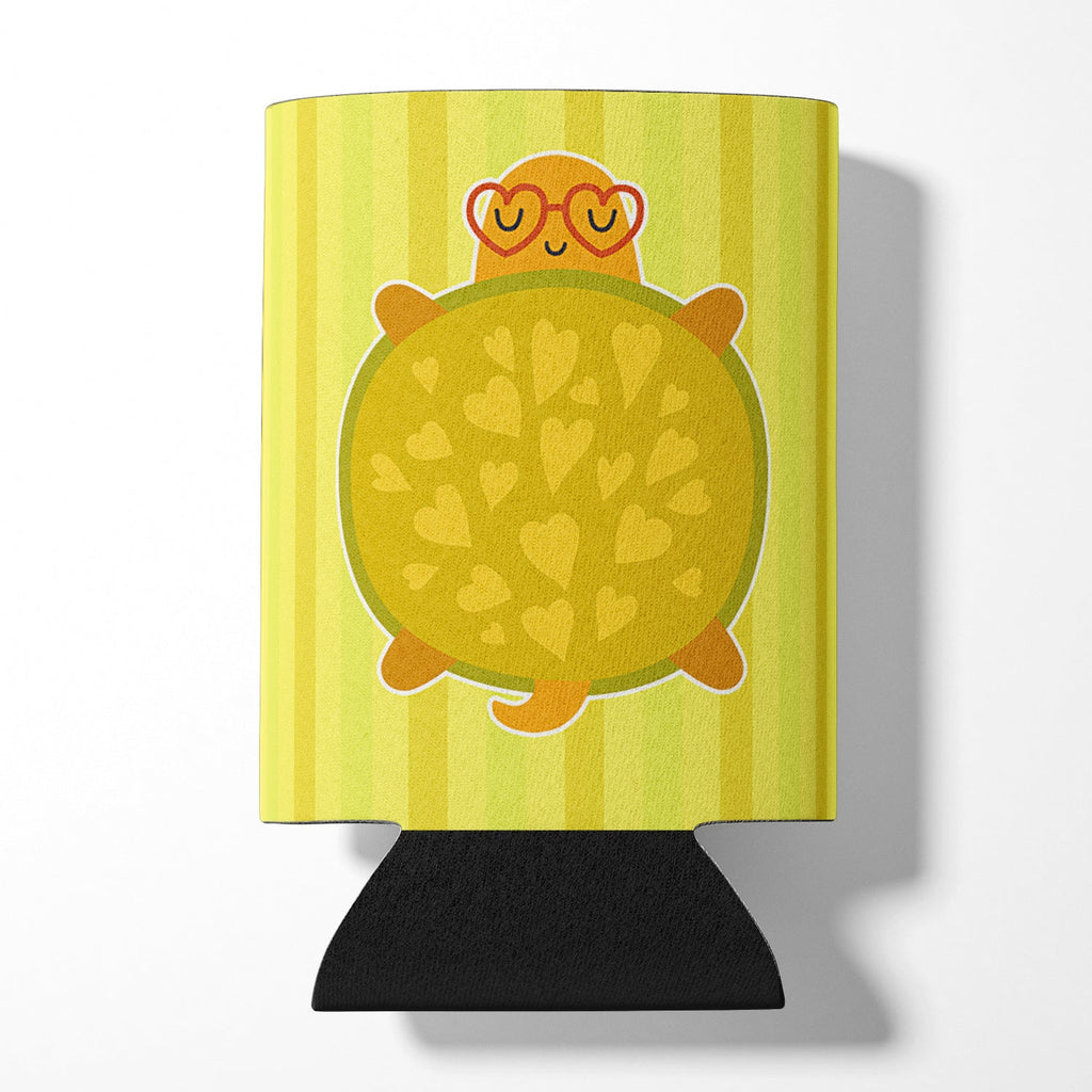Turtle with Glasses Can or Bottle Hugger Cooler Sleeve for Standard 12 oz Cans, Insulated Foam Beer & Soda Can Hugger Reusable