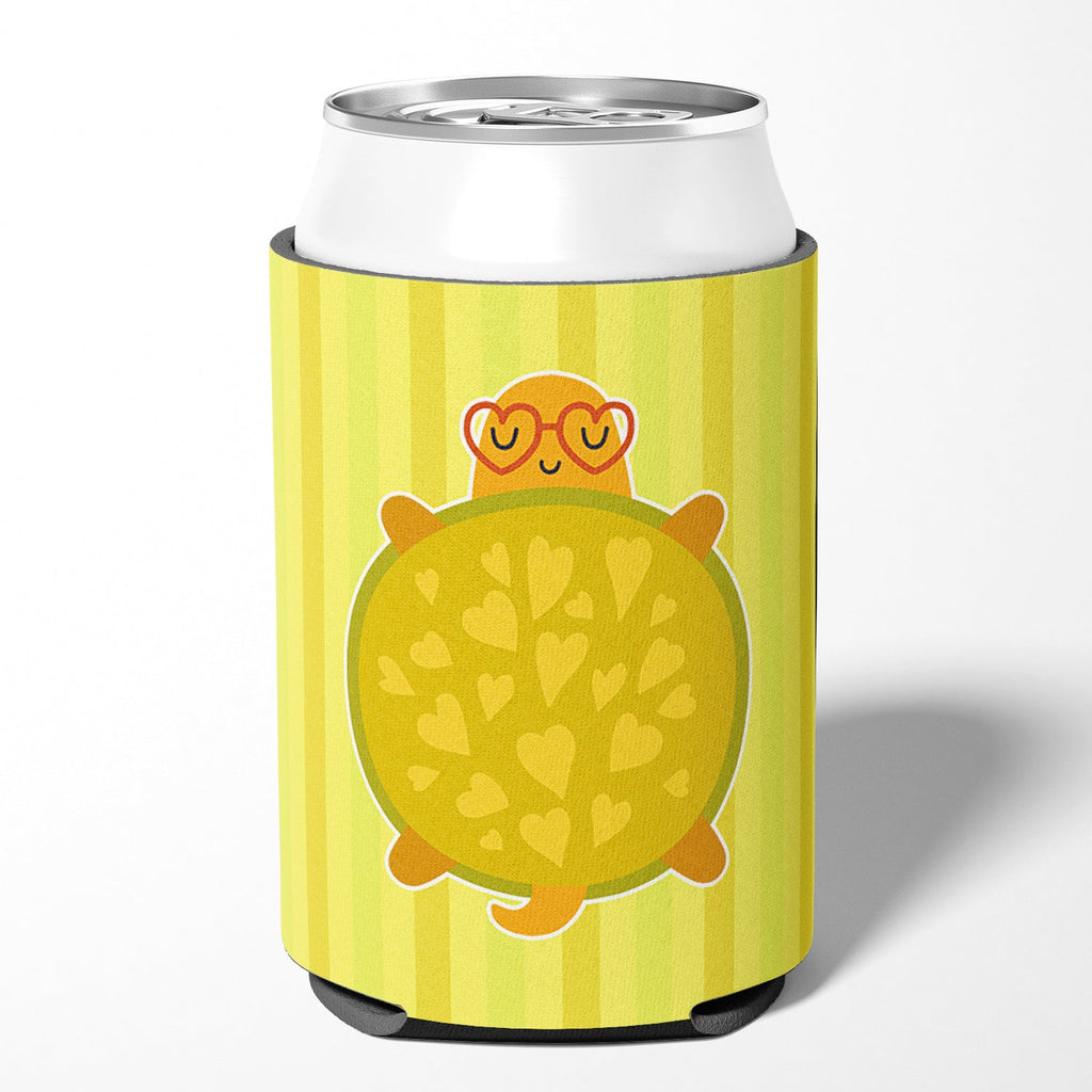 Turtle with Glasses Can or Bottle Hugger Cooler Sleeve for Standard 12 oz Cans, Insulated Foam Beer & Soda Can Hugger Reusable
