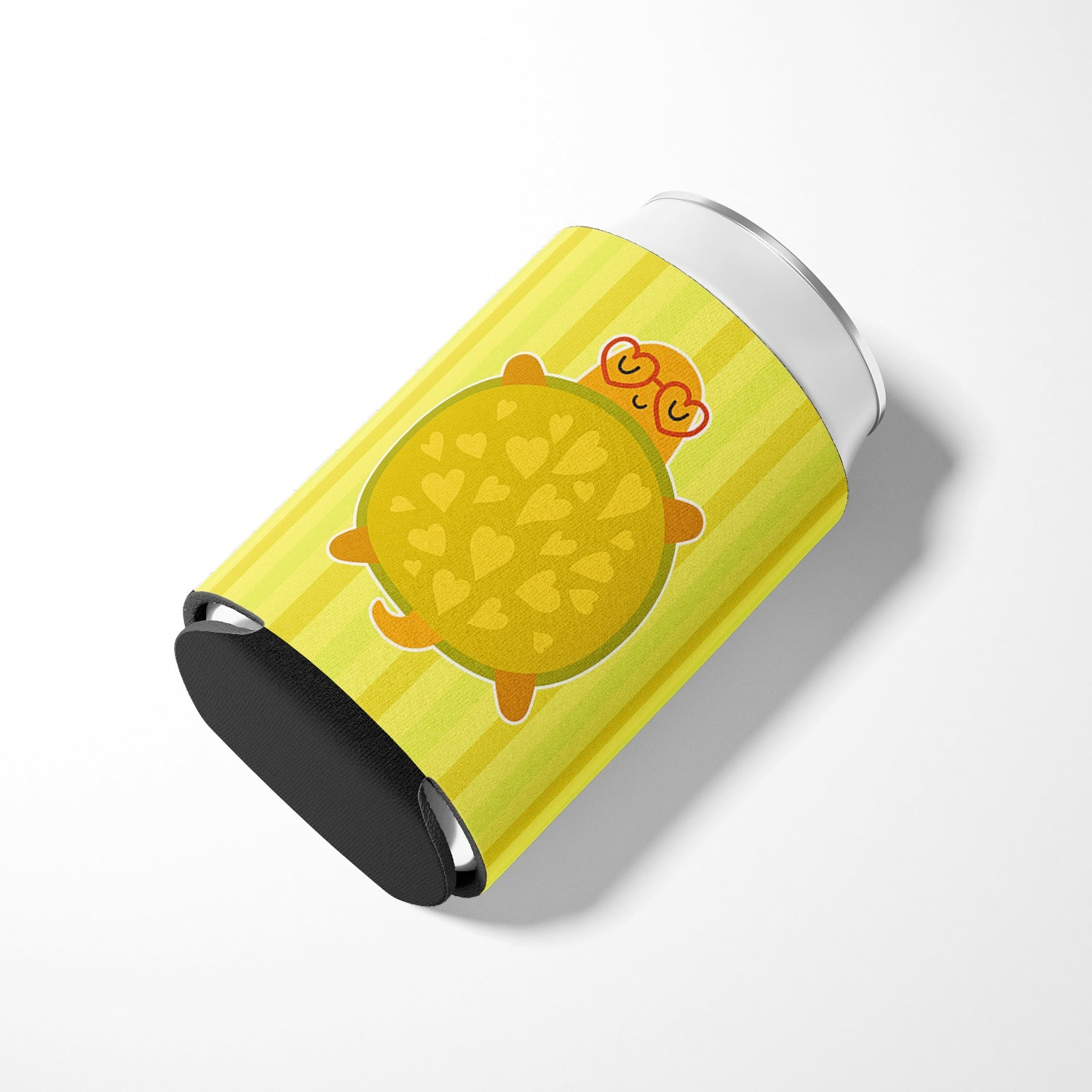 Turtle with Glasses Can or Bottle Hugger Cooler Sleeve for Standard 12 oz Cans, Insulated Foam Beer & Soda Can Hugger Reusable
