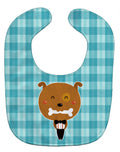 Dog in Tuxedo Baby Bib Easy-Clean Baby Bib Baby Feeding Accessory Baby Mealtime Essential, 10 x 13, Multicolor