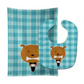 Dog in Tuxedo Baby Bib & Burp Cloth Easy-Clean Baby Bib Baby Feeding Accessory Baby Mealtime Essential