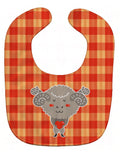 Ram with a Heart Baby Bib Easy-Clean Baby Bib Baby Feeding Accessory Baby Mealtime Essential, 10 x 13, Multicolor