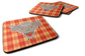 Ram with a Heart Foam Coasters Set of 4 Cup Coasters for Indoor Outdoor, Tabletop Protection, Anti Slip, Mouse pad Material