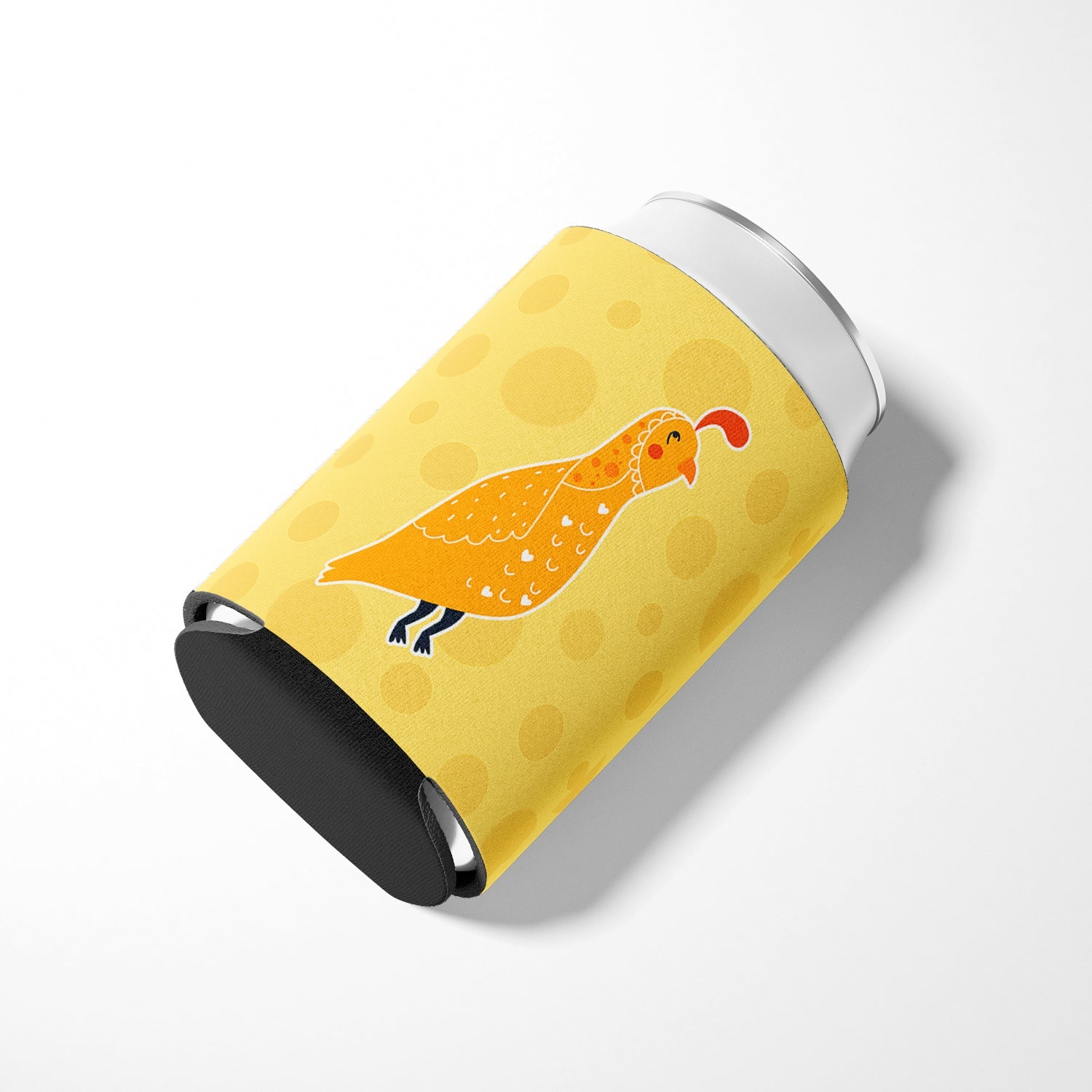Partridge in Polkadots Can or Bottle Hugger Cooler Sleeve for Standard 12 oz Cans, Insulated Foam Beer & Soda Can Hugger Reusable