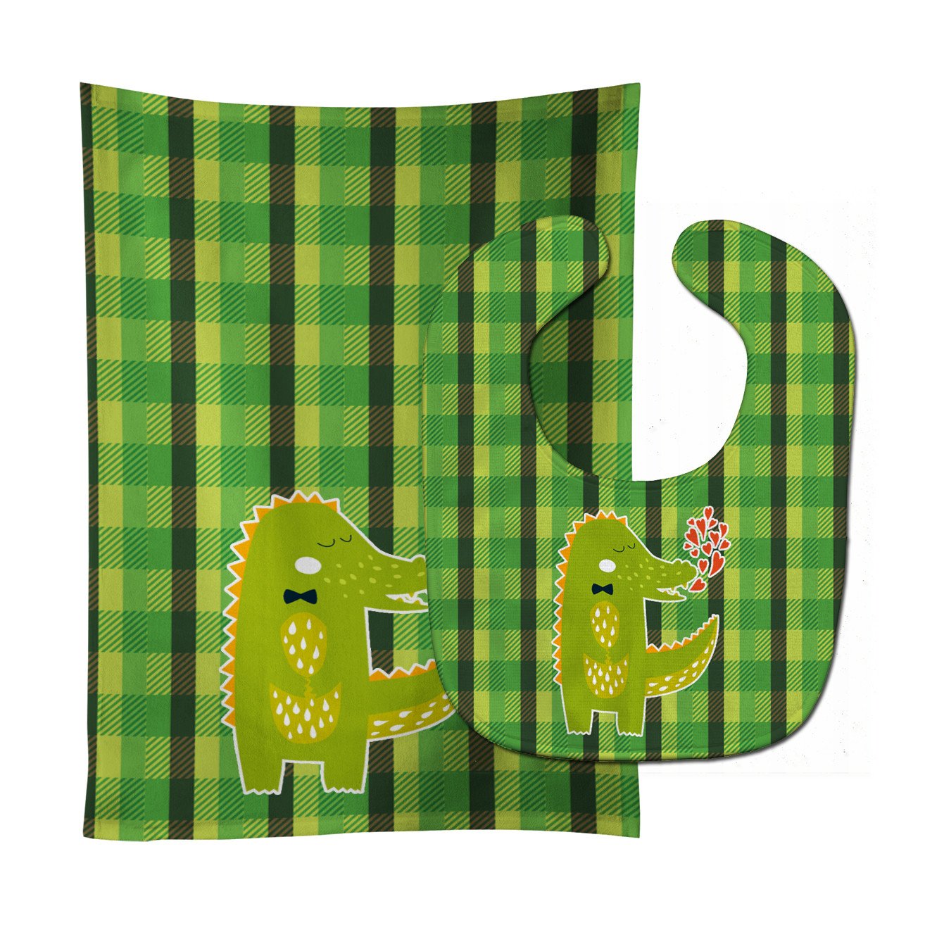 Alligator Love Baby Bib & Burp Cloth Easy-Clean Baby Bib Baby Feeding Accessory Baby Mealtime Essential