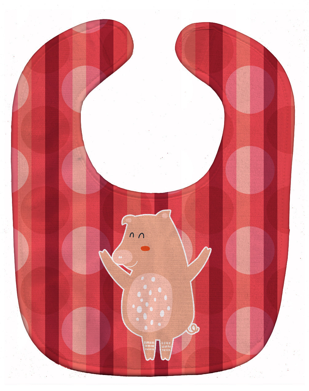 Dancing Pig Baby Bib Easy-Clean Baby Bib Baby Feeding Accessory Baby Mealtime Essential, 10 x 13, Multicolor