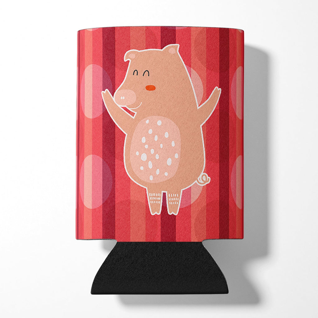 Dancing Pig Can or Bottle Hugger Cooler Sleeve for Standard 12 oz Cans, Insulated Foam Beer & Soda Can Hugger Reusable