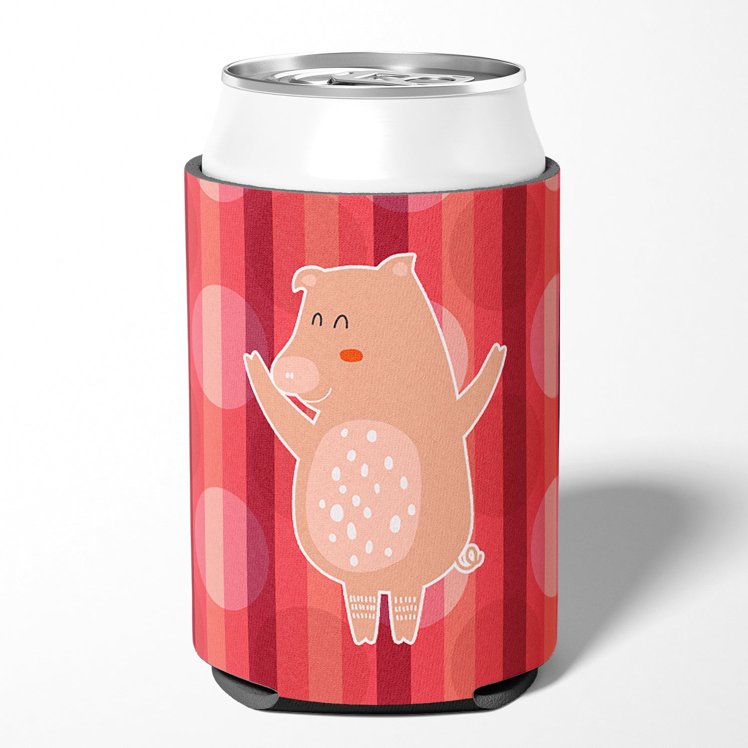 Dancing Pig Can or Bottle Hugger Cooler Sleeve for Standard 12 oz Cans, Insulated Foam Beer & Soda Can Hugger Reusable