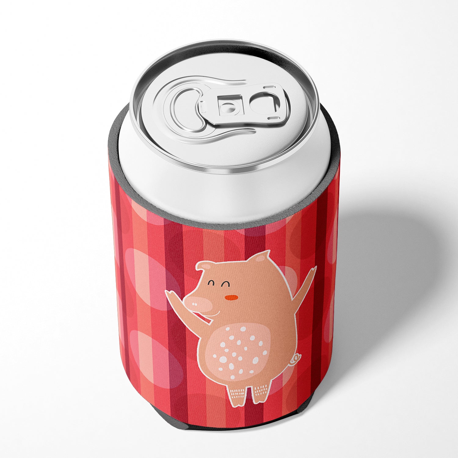 Dancing Pig Can or Bottle Hugger Cooler Sleeve for Standard 12 oz Cans, Insulated Foam Beer & Soda Can Hugger Reusable
