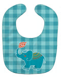 Elephant Love Baby Bib Easy-Clean Baby Bib Baby Feeding Accessory Baby Mealtime Essential, 10 x 13, Multicolor
