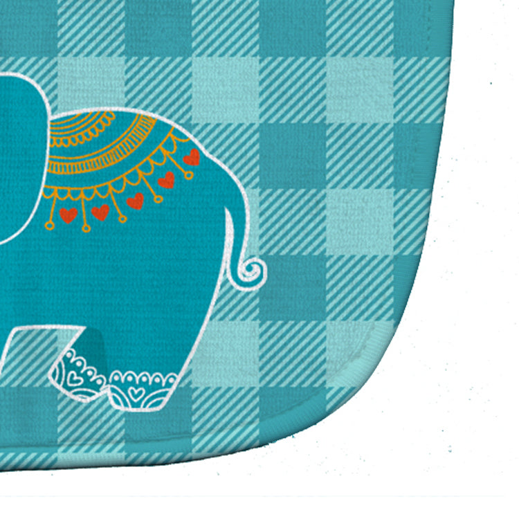 Elephant Love Baby Bib Easy-Clean Baby Bib Baby Feeding Accessory Baby Mealtime Essential, 10 x 13, Multicolor