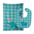Elephant Love Baby Bib & Burp Cloth Easy-Clean Baby Bib Baby Feeding Accessory Baby Mealtime Essential