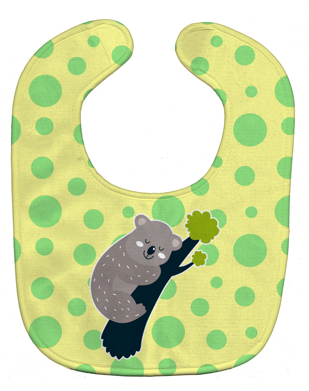 Koala Naptime Baby Bib Easy-Clean Baby Bib Baby Feeding Accessory Baby Mealtime Essential, 10 x 13, Multicolor