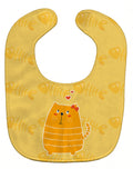 Fat Cat Love Baby Bib Easy-Clean Baby Bib Baby Feeding Accessory Baby Mealtime Essential, 10 x 13, Multicolor