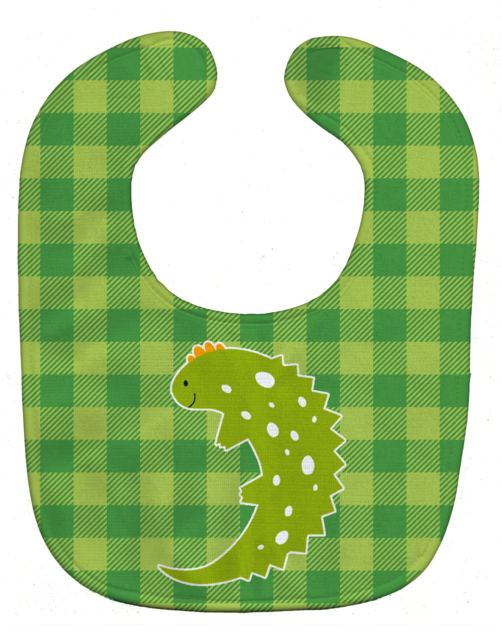 Lizard on Plaid Baby Bib Easy-Clean Baby Bib Baby Feeding Accessory Baby Mealtime Essential, 10 x 13, Multicolor