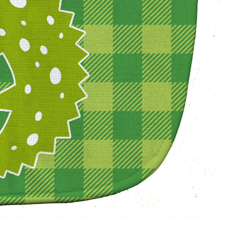 Lizard on Plaid Baby Bib Easy-Clean Baby Bib Baby Feeding Accessory Baby Mealtime Essential, 10 x 13, Multicolor