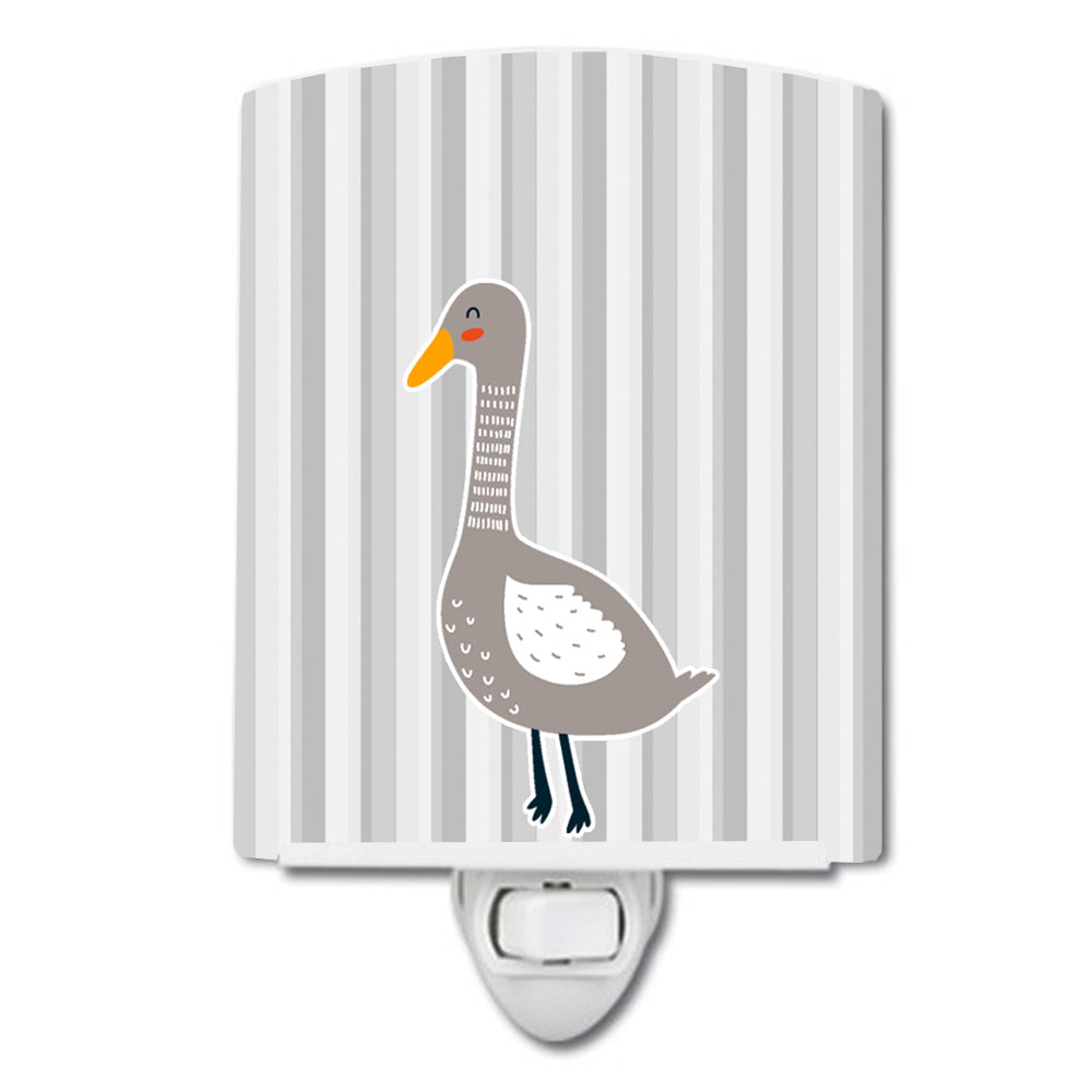 Grey Goose Ceramic Night Light Compact, UL-Certified, Ideal for Bedroom, Bathroom, Nursery, Hallway, Kitchen, 6x4x3, Multicolor