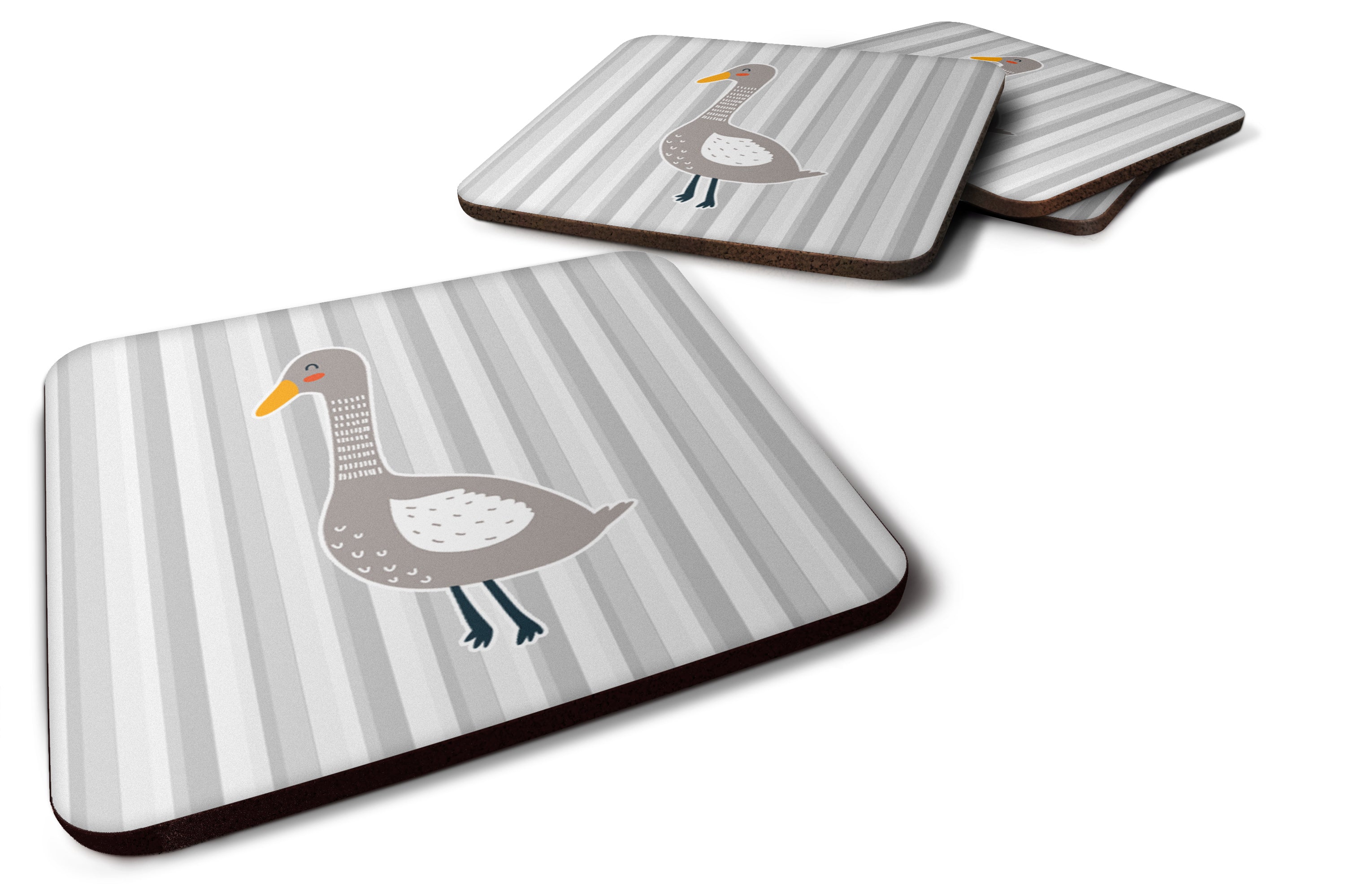 Grey Goose Foam Coasters Set of 4 Cup Coasters for Indoor Outdoor, Tabletop Protection, Anti Slip, Mouse pad Material