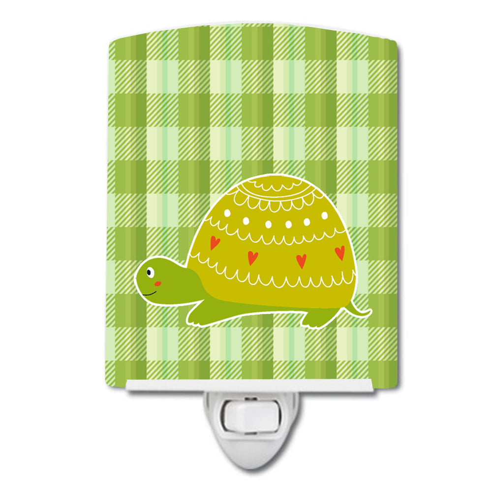Turtle on the Move Ceramic Night Light Compact, UL-Certified, Ideal for Bedroom, Bathroom, Nursery, Hallway, Kitchen, 6x4x3, Multicolor