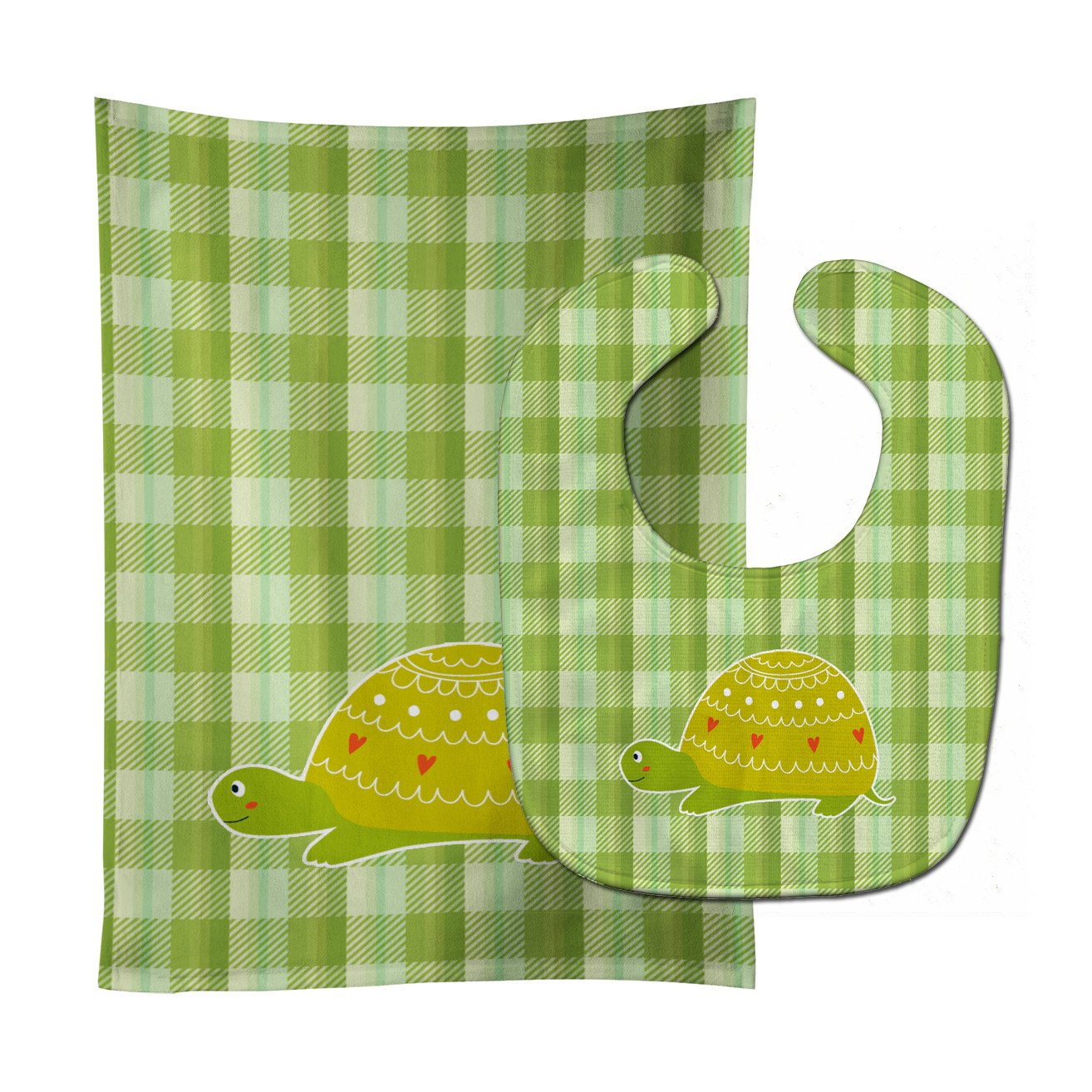 Turtle on the Move Baby Bib & Burp Cloth Easy-Clean Baby Bib Baby Feeding Accessory Baby Mealtime Essential