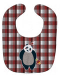 Panda Love Baby Bib Easy-Clean Baby Bib Baby Feeding Accessory Baby Mealtime Essential, 10 x 13, Multicolor