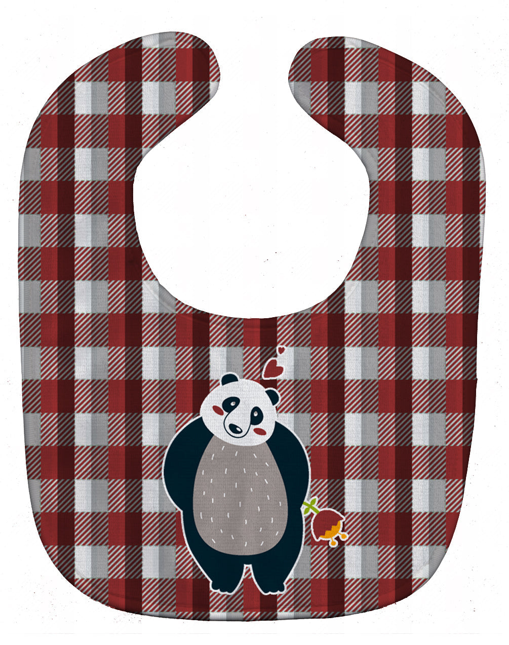 Panda Love Baby Bib Easy-Clean Baby Bib Baby Feeding Accessory Baby Mealtime Essential, 10 x 13, Multicolor