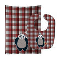 Panda Love Baby Bib & Burp Cloth Easy-Clean Baby Bib Baby Feeding Accessory Baby Mealtime Essential