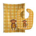 Monkey Business Baby Bib & Burp Cloth Easy-Clean Baby Bib Baby Feeding Accessory Baby Mealtime Essential