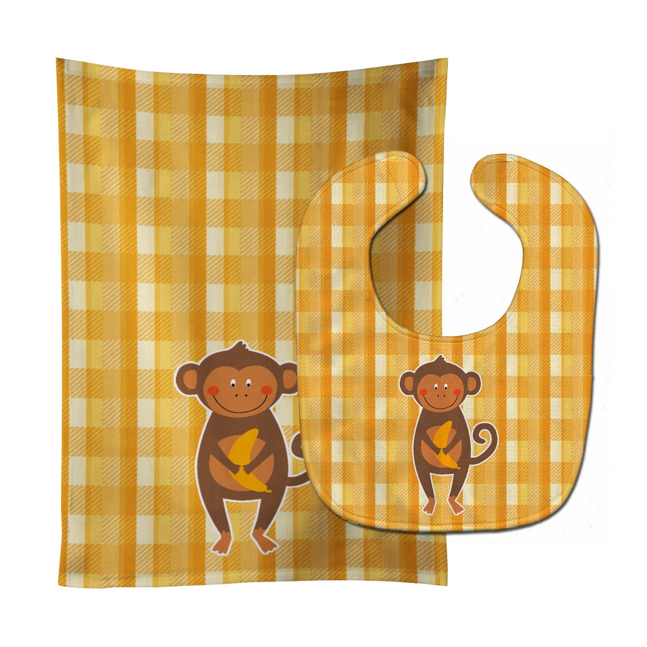 Monkey Business Baby Bib & Burp Cloth Easy-Clean Baby Bib Baby Feeding Accessory Baby Mealtime Essential