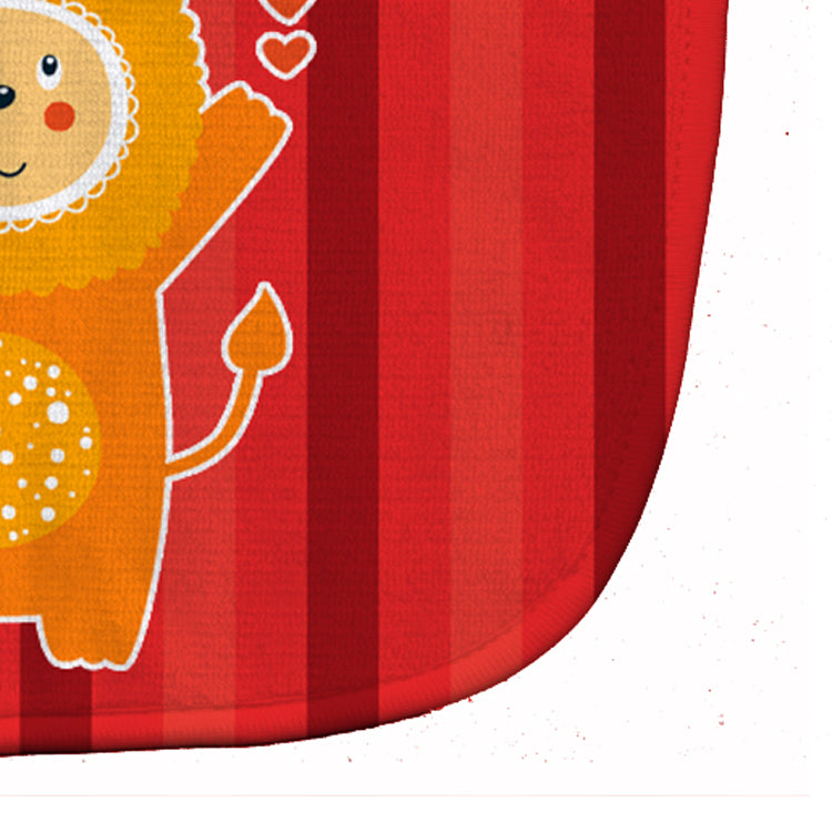 Lion Love Baby Bib Easy-Clean Baby Bib Baby Feeding Accessory Baby Mealtime Essential, 10 x 13, Multicolor