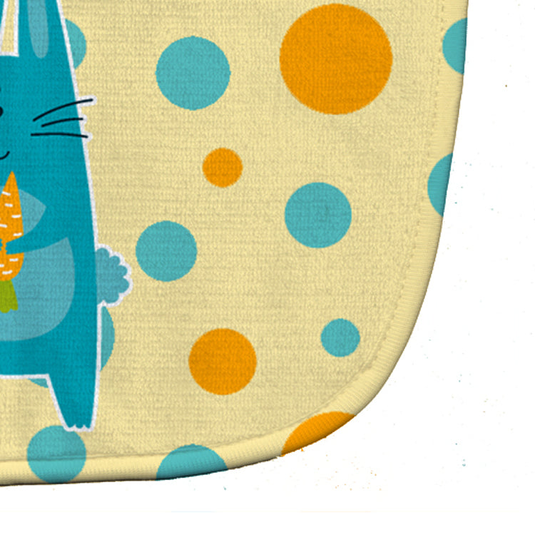 Polkadot Rabbit Baby Bib Easy-Clean Baby Bib Baby Feeding Accessory Baby Mealtime Essential, 10 x 13, Multicolor