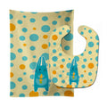 Polkadot Rabbit Baby Bib & Burp Cloth Easy-Clean Baby Bib Baby Feeding Accessory Baby Mealtime Essential