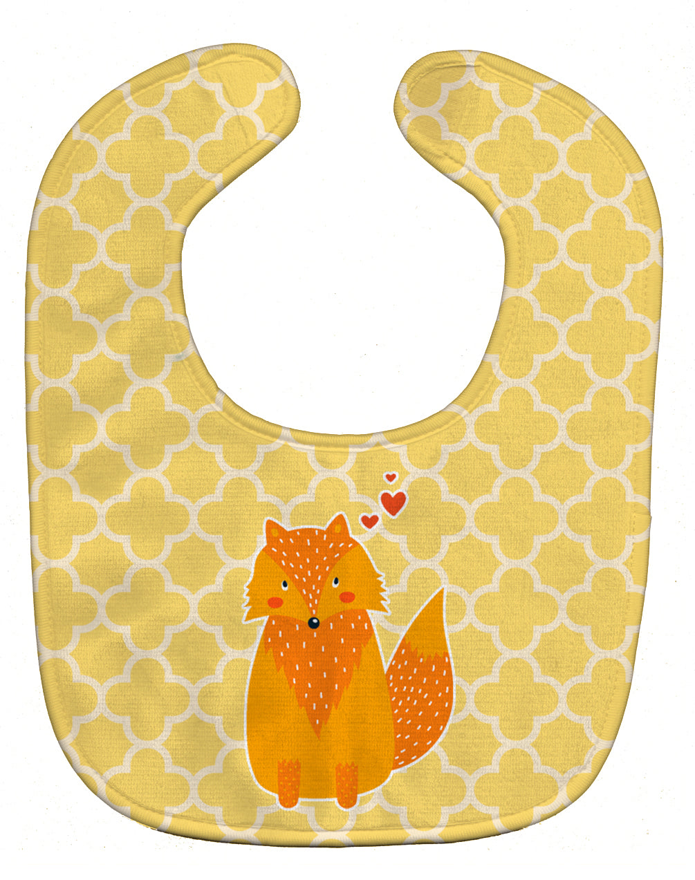 Foxy Love Baby Bib Easy-Clean Baby Bib Baby Feeding Accessory Baby Mealtime Essential, 10 x 13, Multicolor