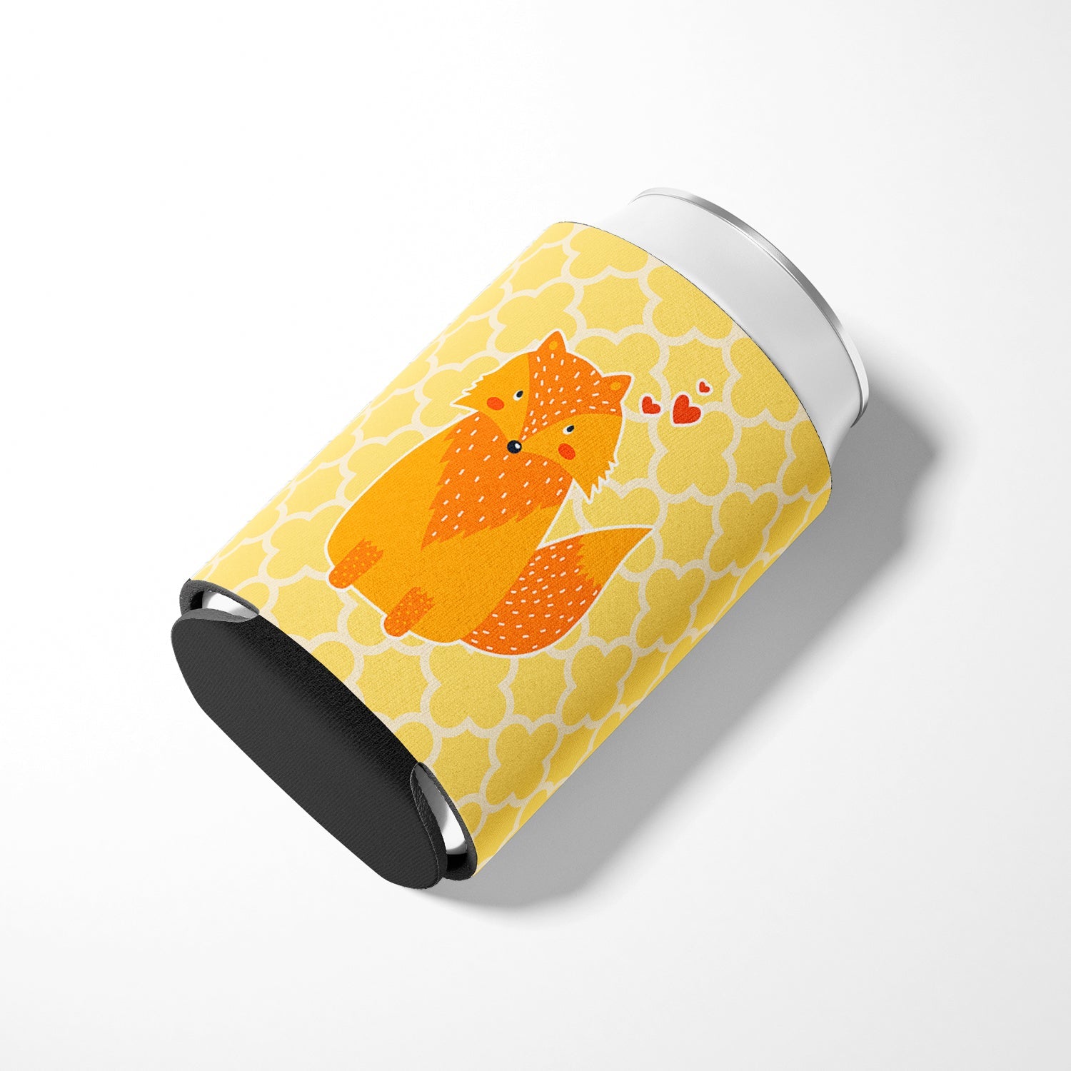 Foxy Love Can or Bottle Hugger Cooler Sleeve for Standard 12 oz Cans, Insulated Foam Beer & Soda Can Hugger Reusable