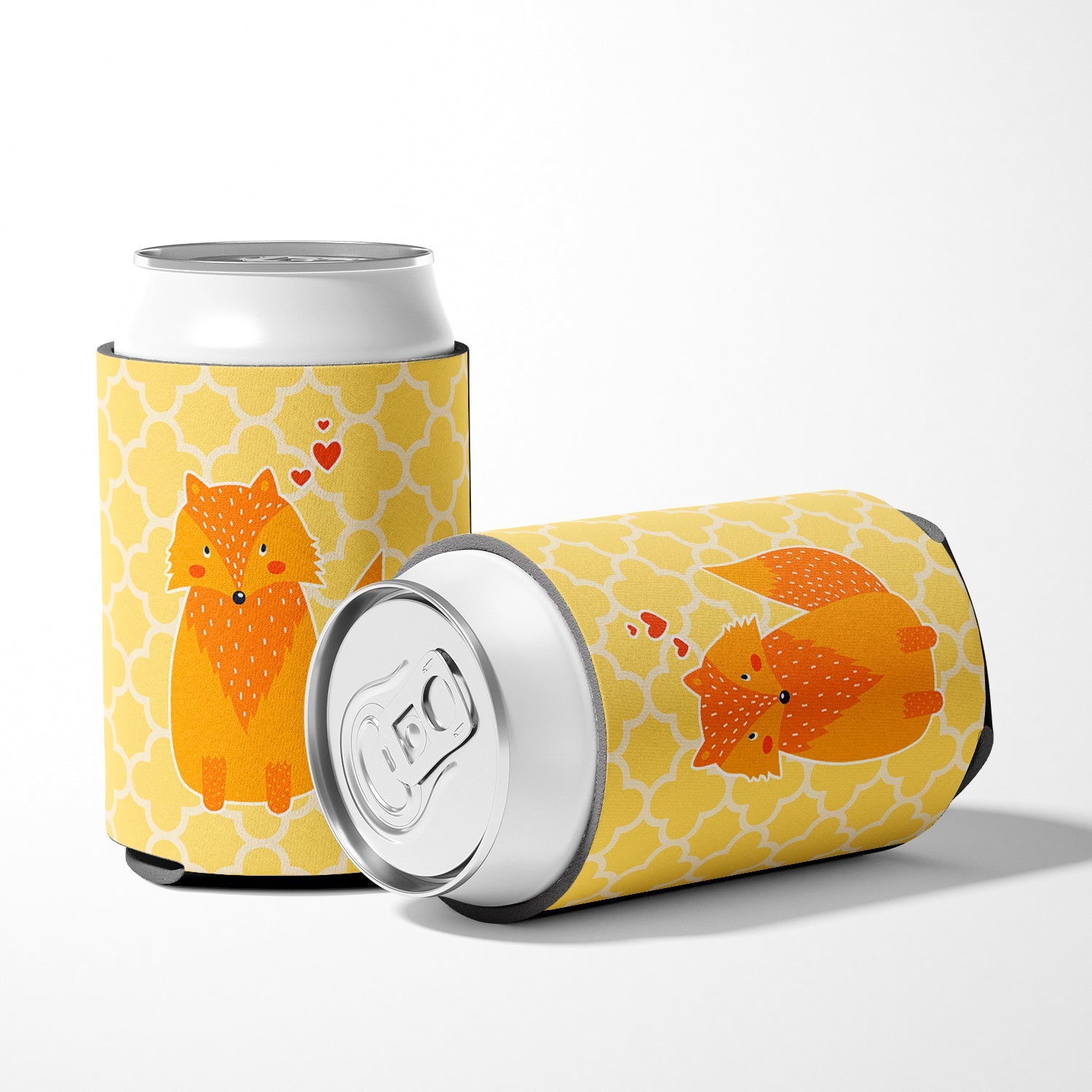 Foxy Love Can or Bottle Hugger Cooler Sleeve for Standard 12 oz Cans, Insulated Foam Beer & Soda Can Hugger Reusable