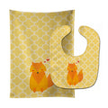 Foxy Love Baby Bib & Burp Cloth Easy-Clean Baby Bib Baby Feeding Accessory Baby Mealtime Essential
