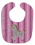 Horse Baby Bib Easy-Clean Baby Bib Baby Feeding Accessory Baby Mealtime Essential, 10 x 13, Multicolor