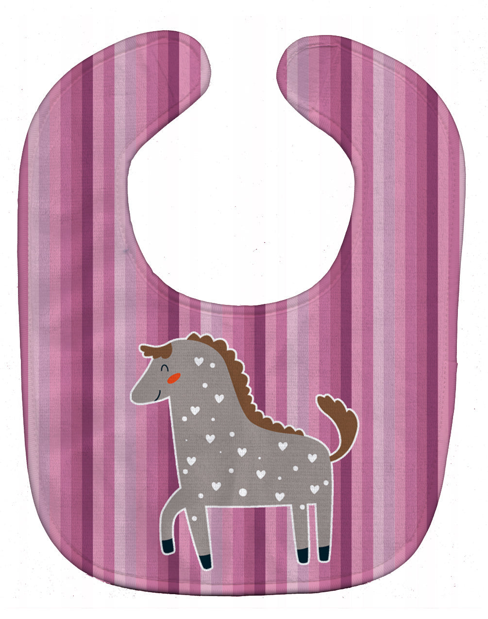 Horse Baby Bib Easy-Clean Baby Bib Baby Feeding Accessory Baby Mealtime Essential, 10 x 13, Multicolor