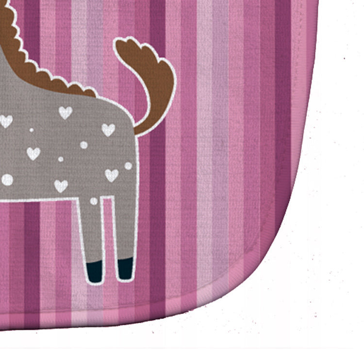 Horse Baby Bib Easy-Clean Baby Bib Baby Feeding Accessory Baby Mealtime Essential, 10 x 13, Multicolor