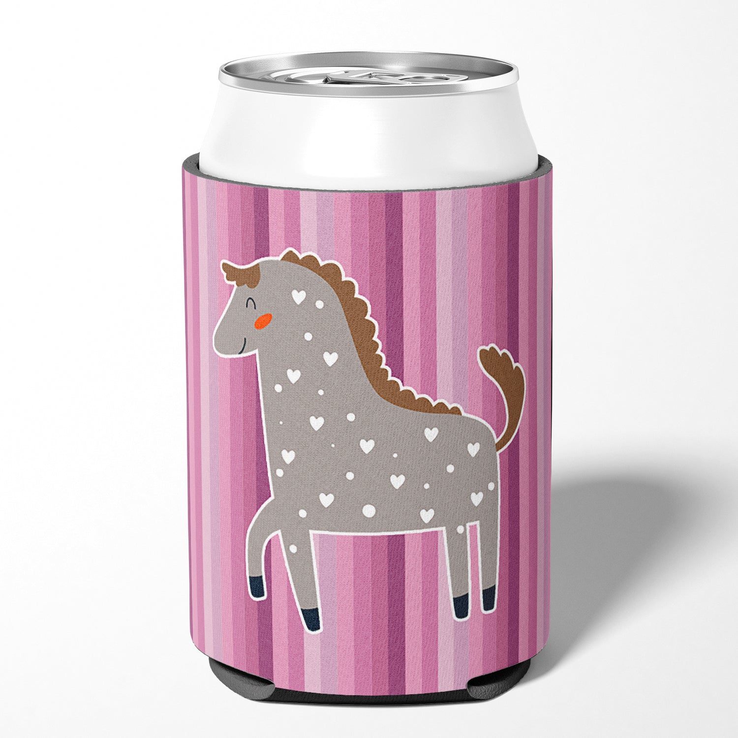 Horse Can or Bottle Hugger Cooler Sleeve for Standard 12 oz Cans, Insulated Foam Beer & Soda Can Hugger Reusable