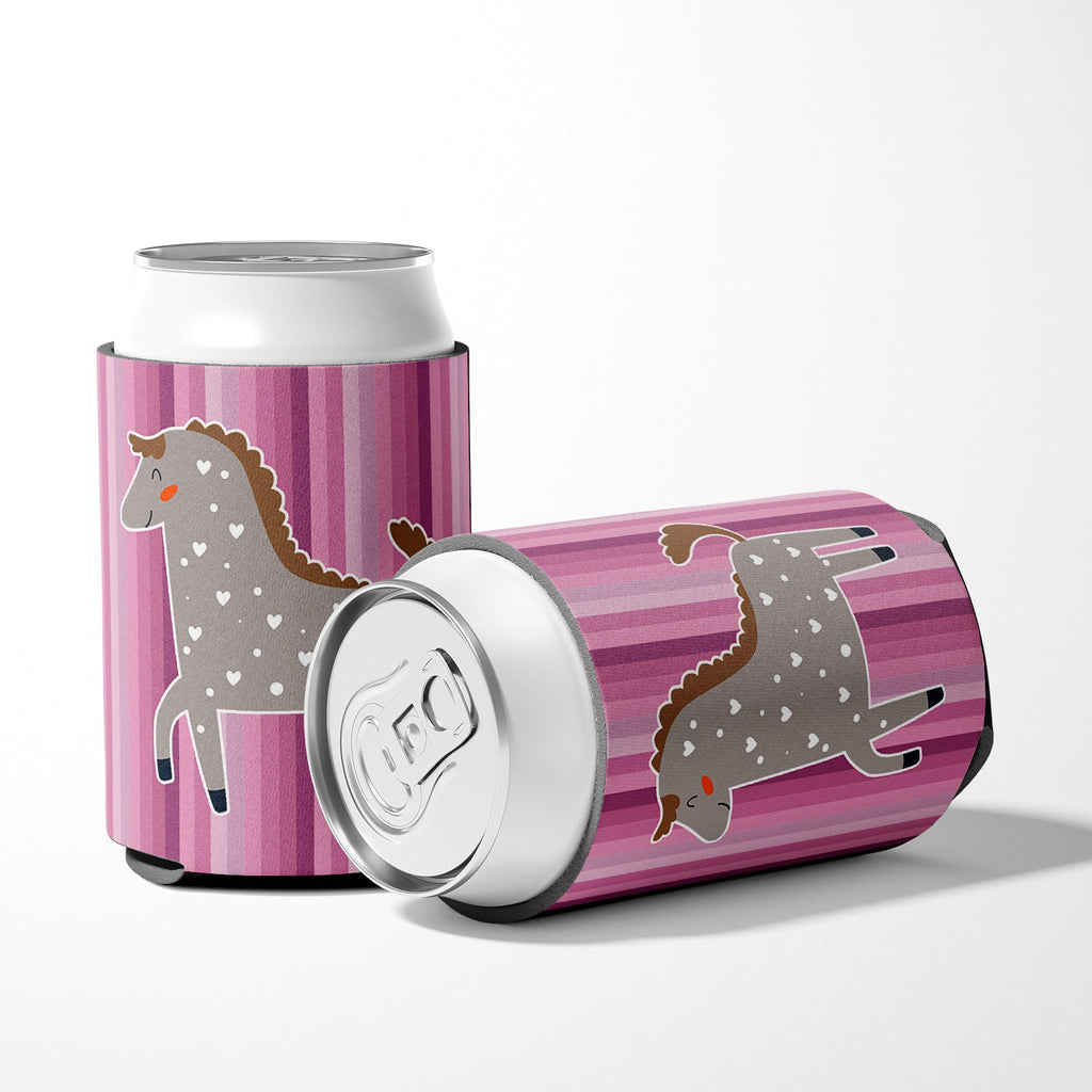 Horse Can or Bottle Hugger Cooler Sleeve for Standard 12 oz Cans, Insulated Foam Beer & Soda Can Hugger Reusable
