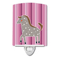 Horse Ceramic Night Light Compact, UL-Certified, Ideal for Bedroom, Bathroom, Nursery, Hallway, Kitchen, 6x4x3, Multicolor