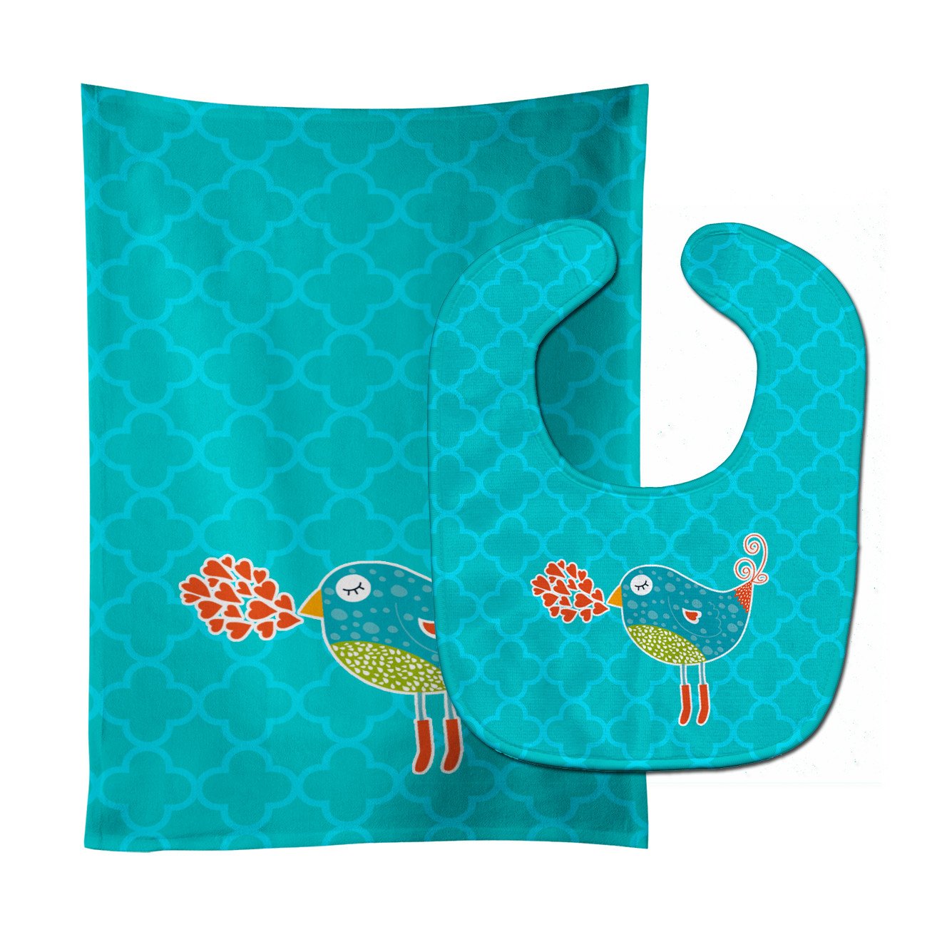 Birdy Love Baby Bib & Burp Cloth Easy-Clean Baby Bib Baby Feeding Accessory Baby Mealtime Essential