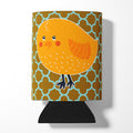 Bird on Quatrfoil Can or Bottle Hugger Cooler Sleeve for Standard 12 oz Cans, Insulated Foam Beer & Soda Can Hugger Reusable
