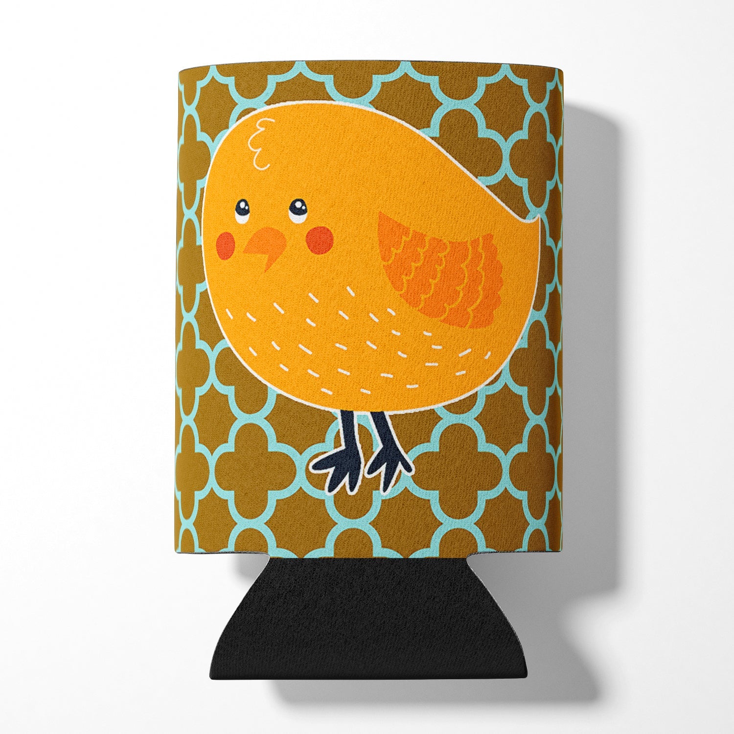 Bird on Quatrfoil Can or Bottle Hugger Cooler Sleeve for Standard 12 oz Cans, Insulated Foam Beer & Soda Can Hugger Reusable