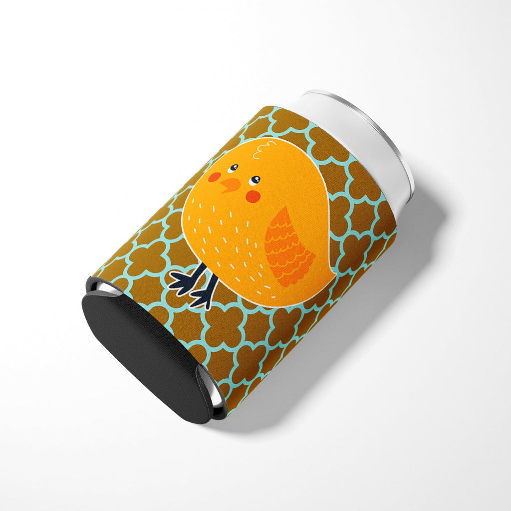 Bird on Quatrfoil Can or Bottle Hugger Cooler Sleeve for Standard 12 oz Cans, Insulated Foam Beer & Soda Can Hugger Reusable