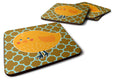 Bird on Quatrfoil Foam Coasters Set of 4 Cup Coasters for Indoor Outdoor, Tabletop Protection, Anti Slip, Mouse pad Material